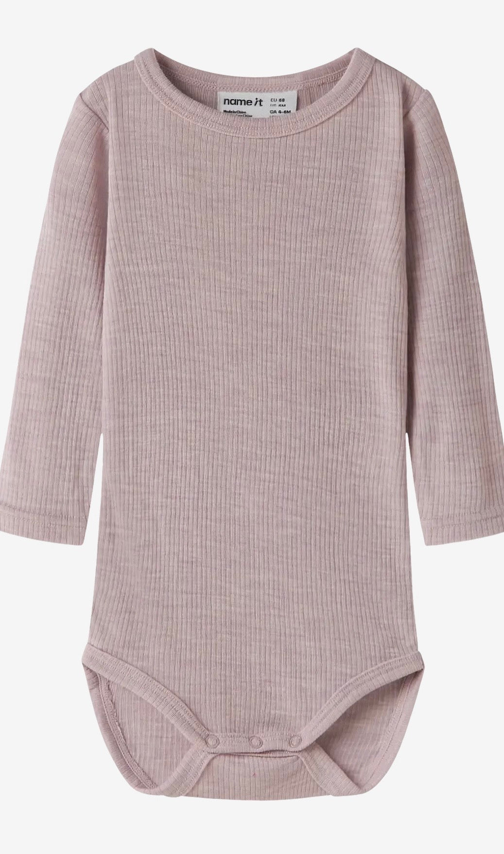 NBNWAX WOOL RIB LS BODY NOOS