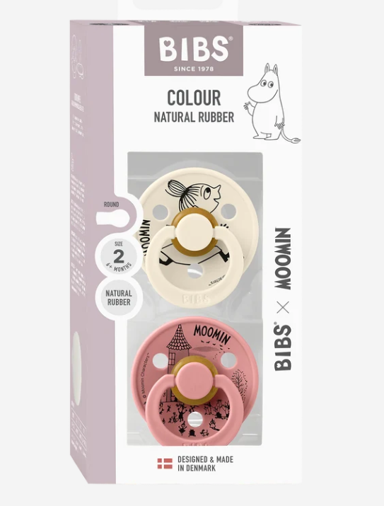 Bibs x Moomin Pacifier Colour 2 pack Latex