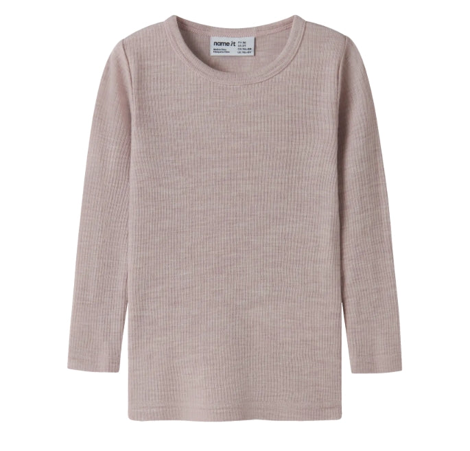 NMNWAX Wool Rib LS Top NOOS