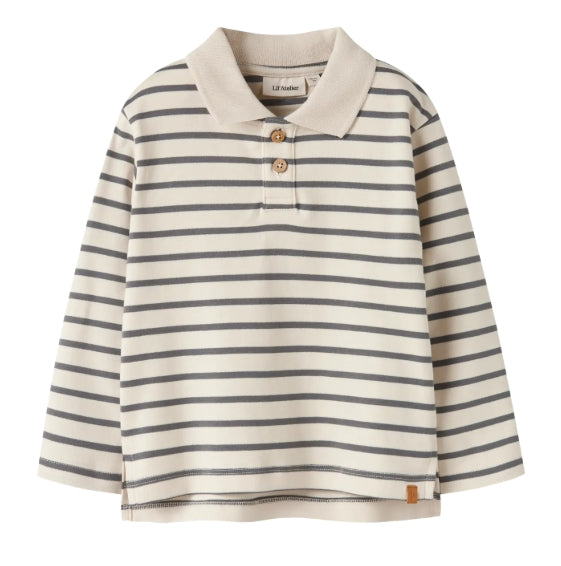 NMMLIMIA LS LOOSE POLO TOP LIL