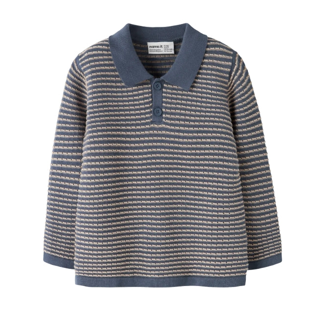 NMMKETAN LS KNIT POLO