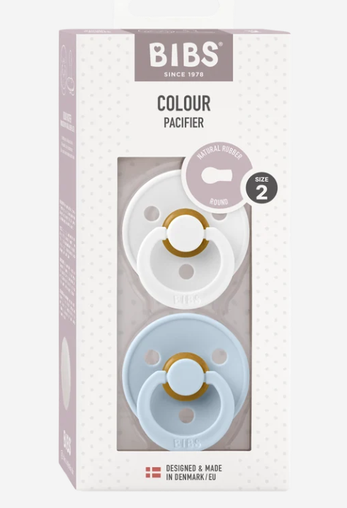 BIBS Pacifier Colour 2 PACK Latex