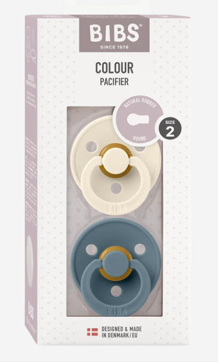 BIBS Pacifier Colour 2 PACK Latex