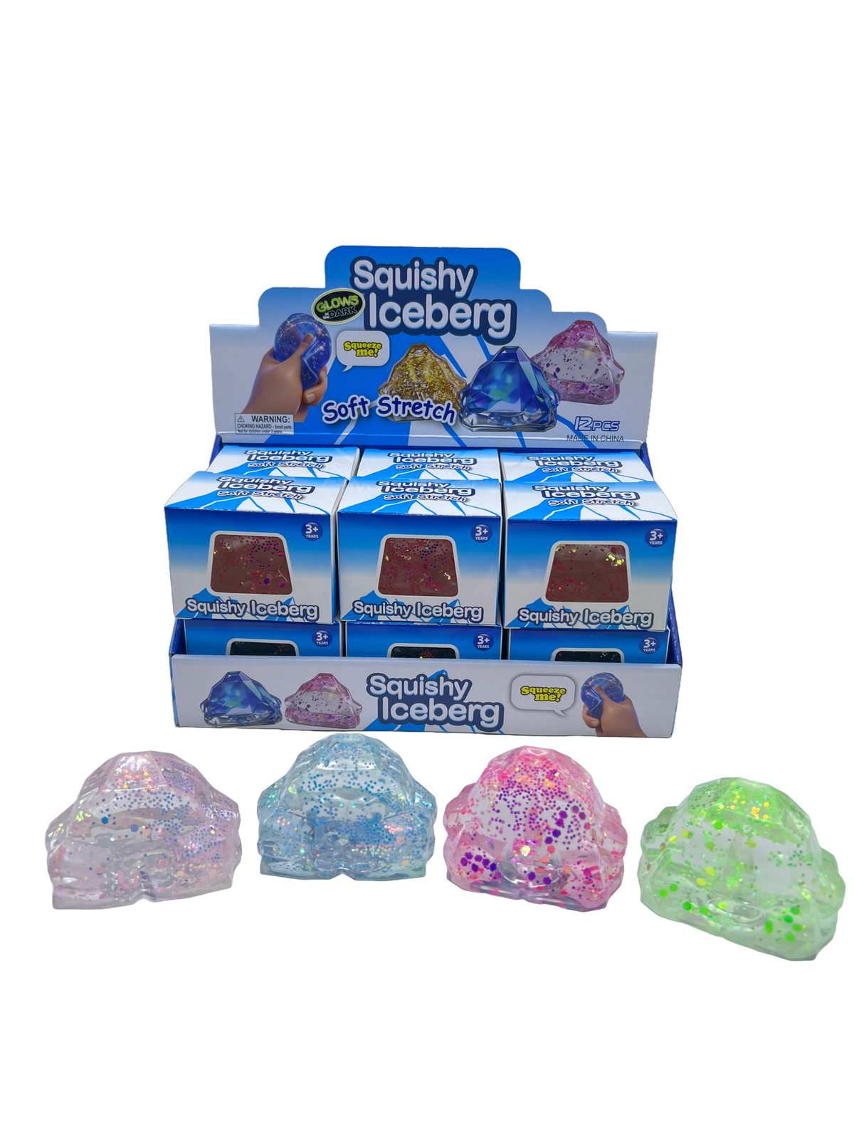 SQUISHY ISBRE M/GLITTER SUGARMALT (7CM)