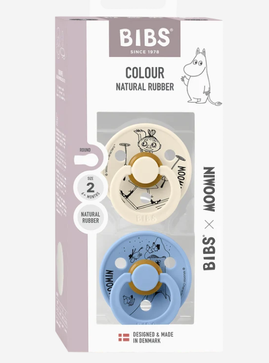 Bibs x Moomin Pacifier Colour 2 pack Latex