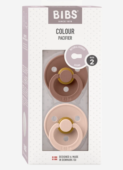 BIBS Pacifier Colour 2 PACK Latex