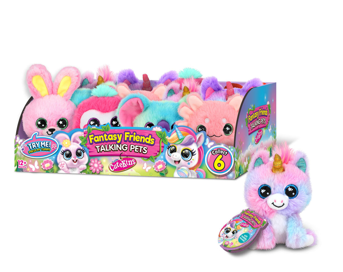 FANTASIVENN PLYSJ M/LYD ASS (12CM)