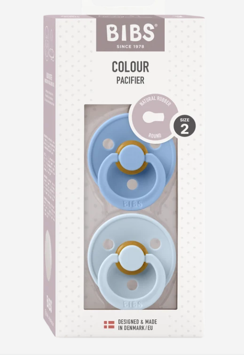 BIBS Pacifier Colour 2 PACK Latex
