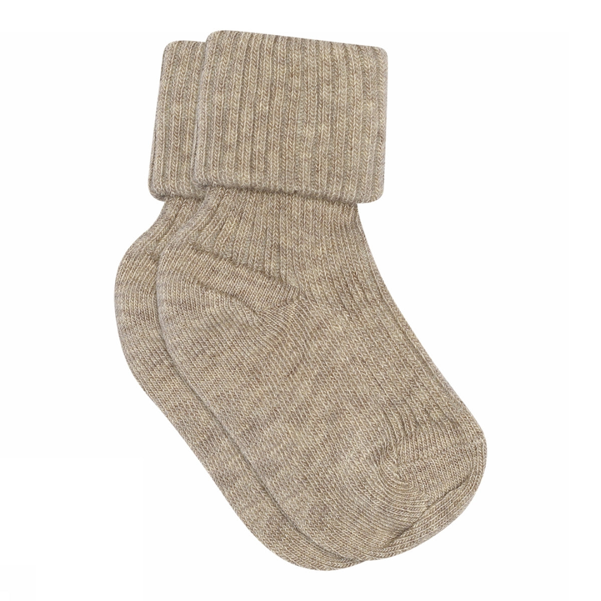 Wool rib baby socks