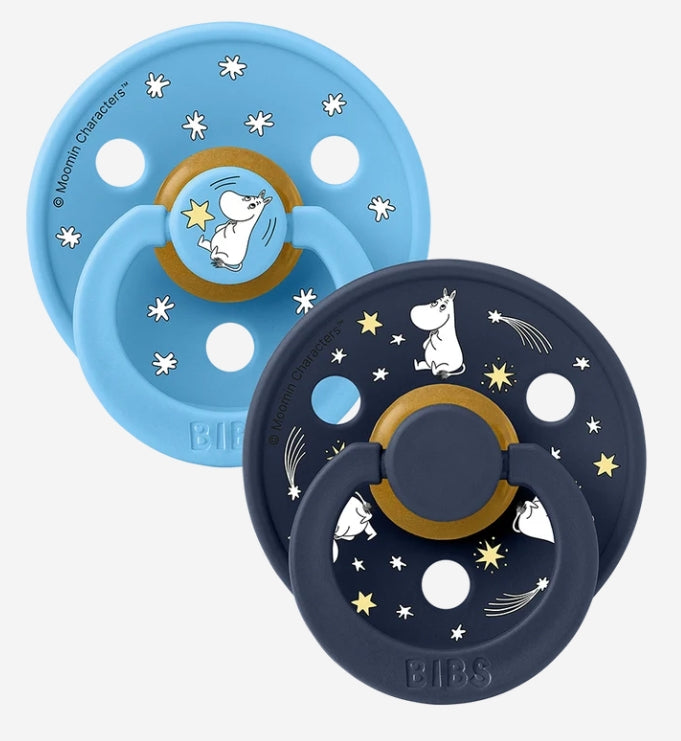 Bibs x Moomin Pacifier Colour 2 pack Good Night Latex