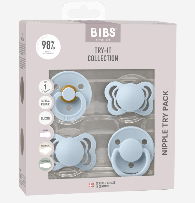 BIBS Pacifiers Try-it collection