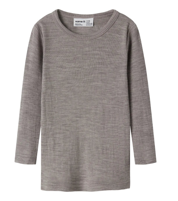 NMNWAX Wool Rib LS Top NOOS