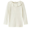 NMFWANG Wool Rib LS Top w/collar